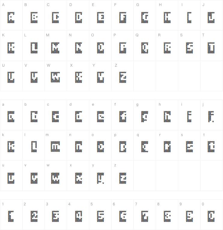 Knitfont字体