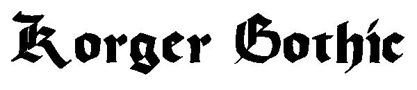Korger Gothic字体