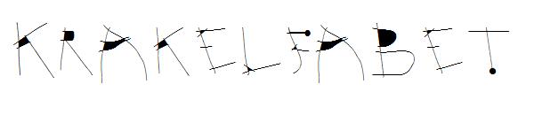 Krakelfabet字体