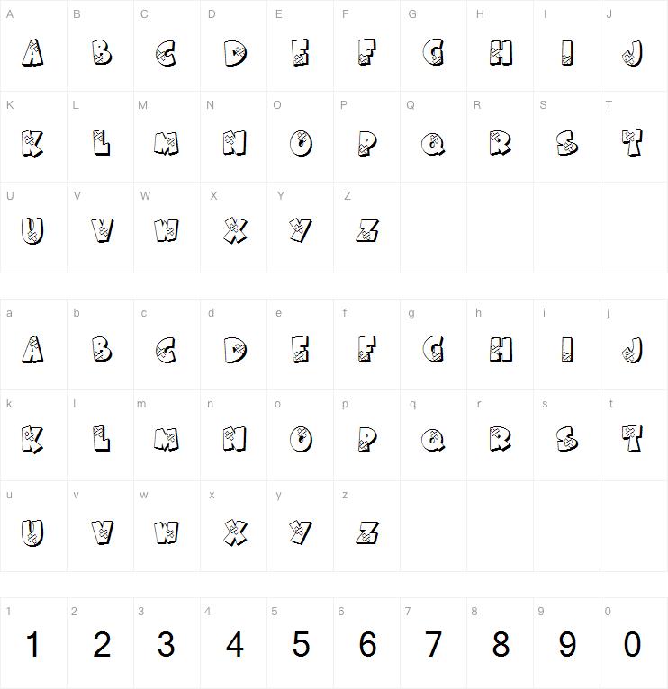 KR All Patched Up字体