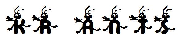 KR Ants字体
