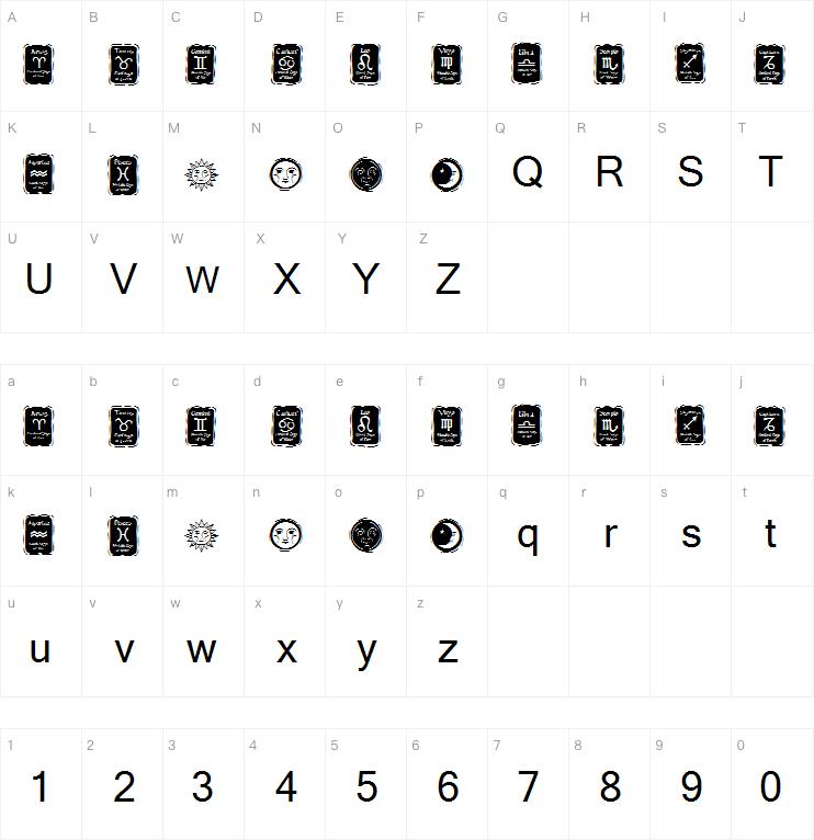 KR Astro 3字体