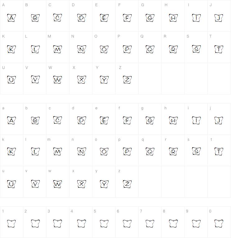 KR Butterfly Two字体