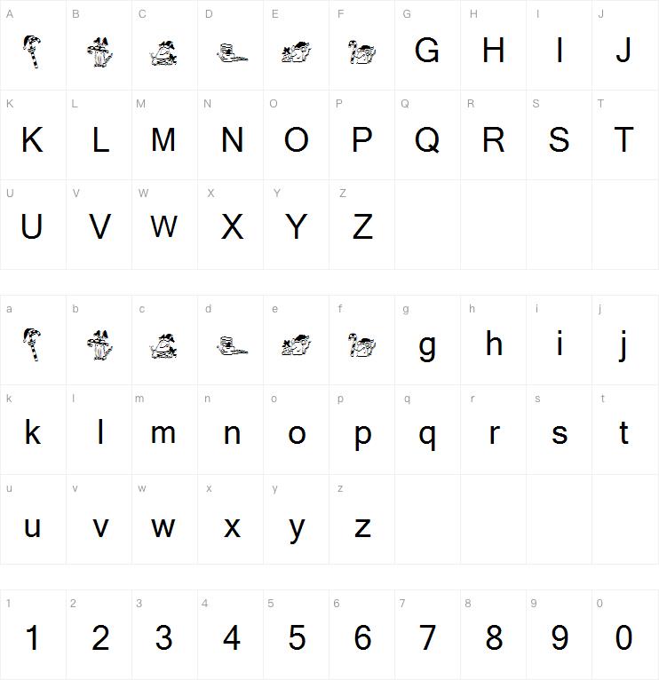 KR Christmas 2002 Dings 3字体