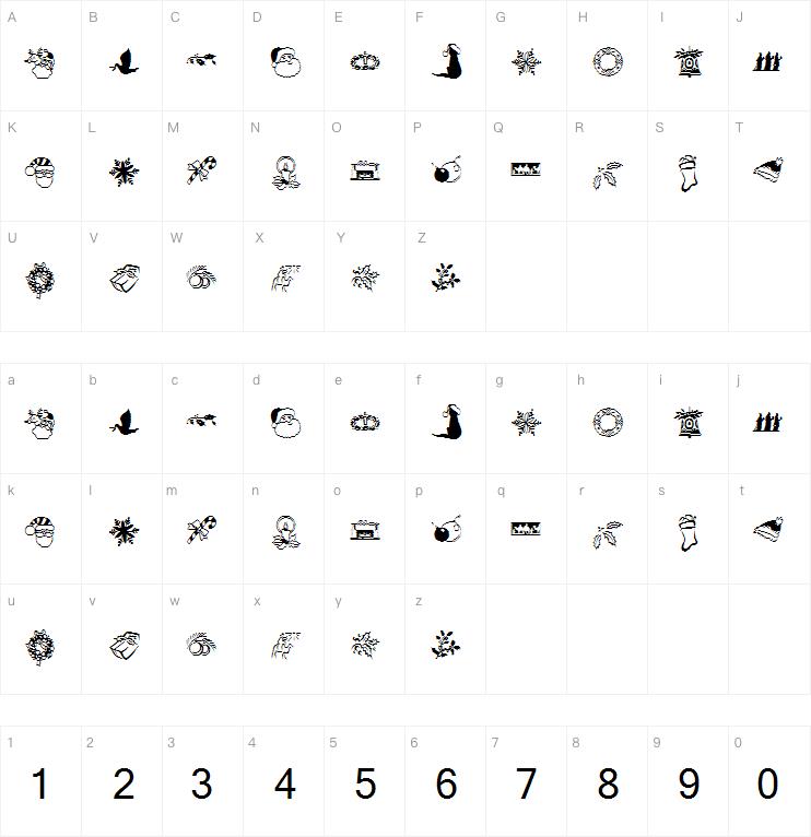 KR Christmas Dings Two字体