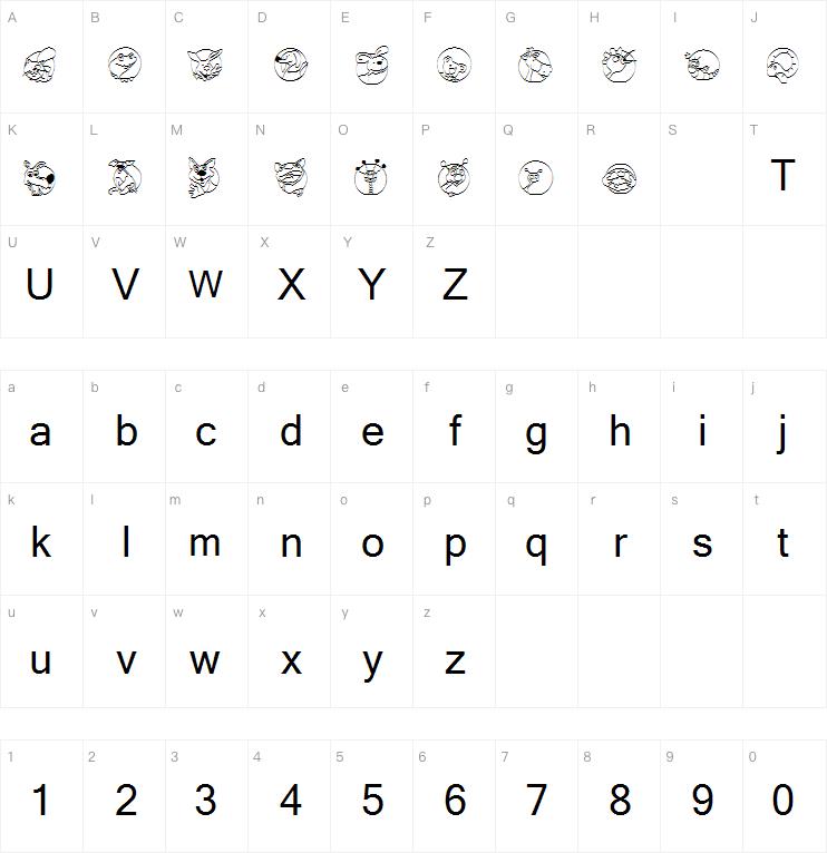 KR Circle Scraps字体