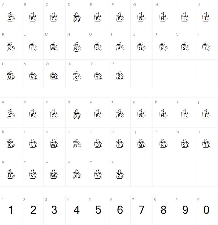 KR Coffee Love字体