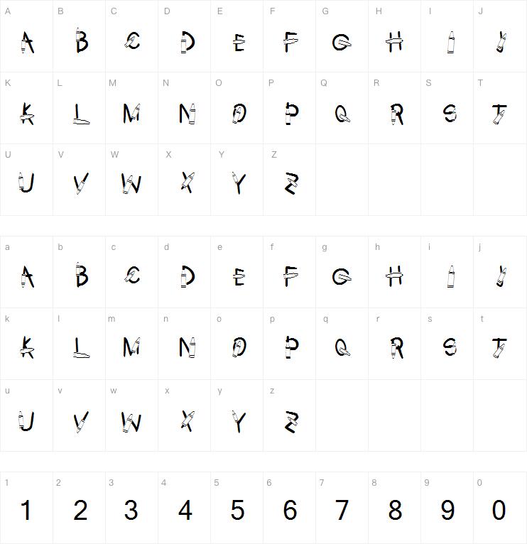 KR Crayons字体