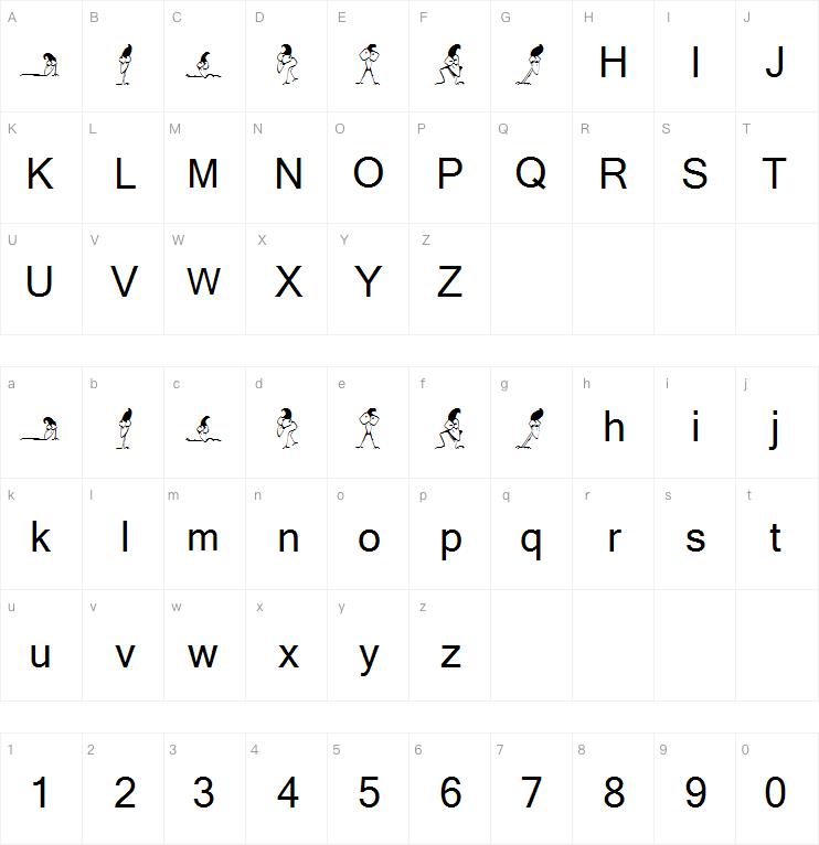 KR Crazy Crow字体