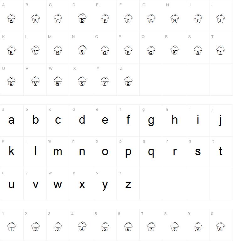 KR Cupcake字体