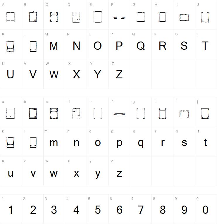 KR Deco Frames字体