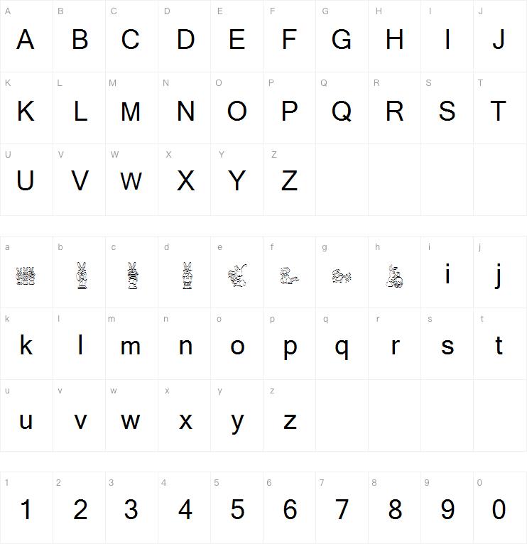 KR Easter Dings字体