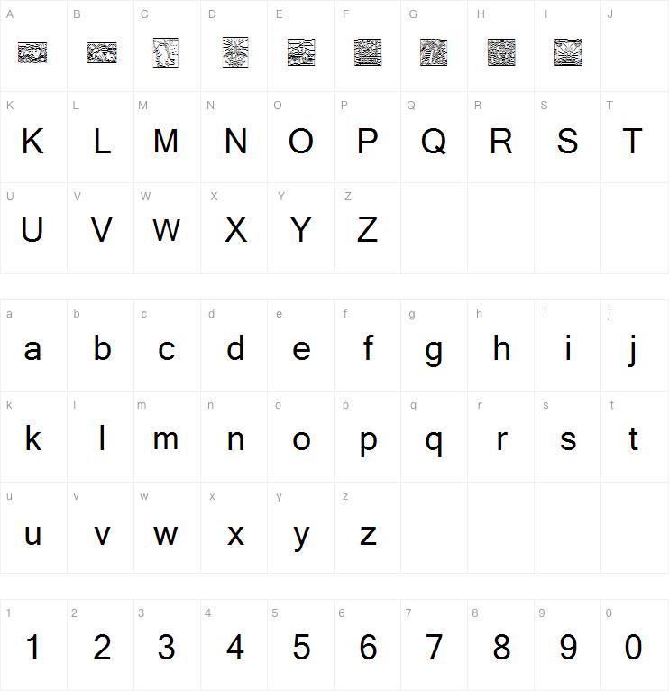 KR Easter Squares字体