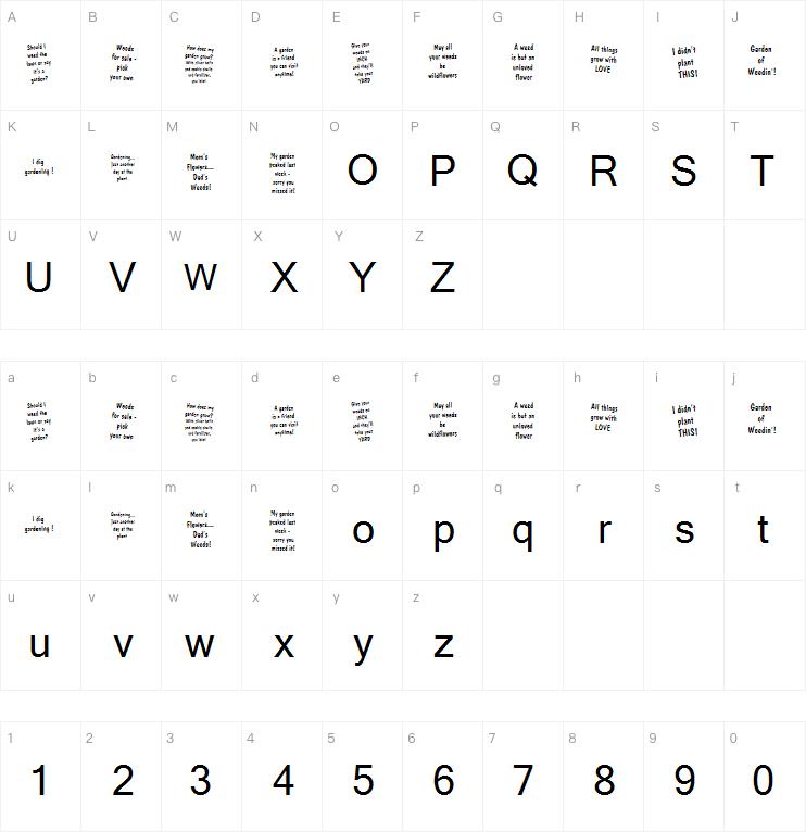 KR Gardenz字体