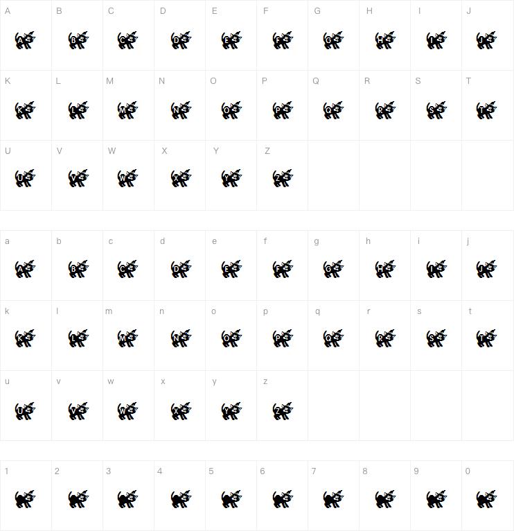KR Halloween Kitten字体