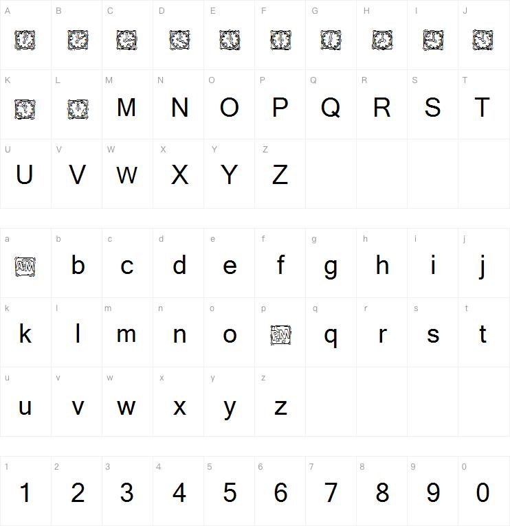 KR Lotsa Time Dings字体
