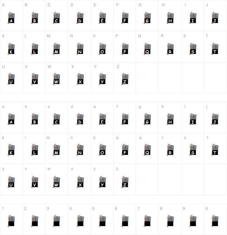KR Popcorn Time!字体