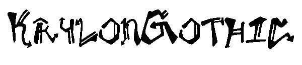 KrylonGothic字体