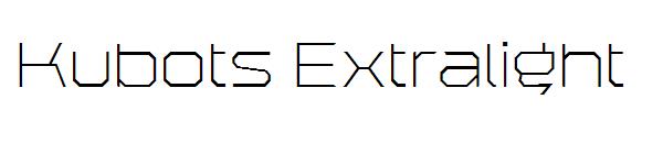 Kubots Extralight字体