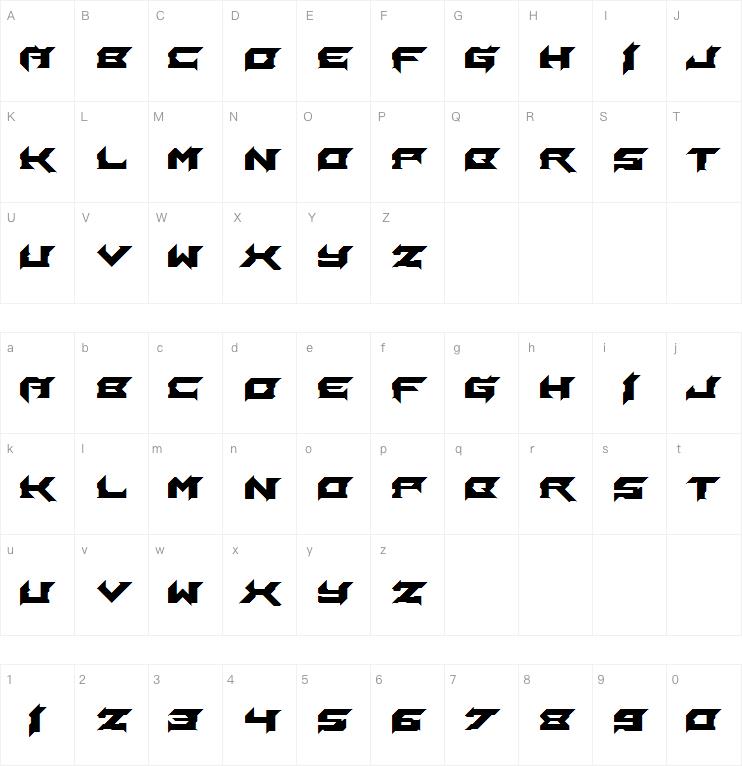 Laceration字体