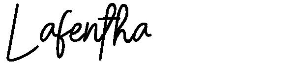 Lafentha字体