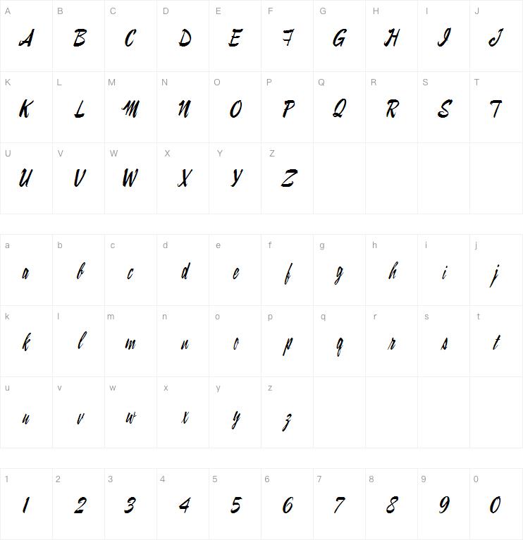 Lampoon Brush字体