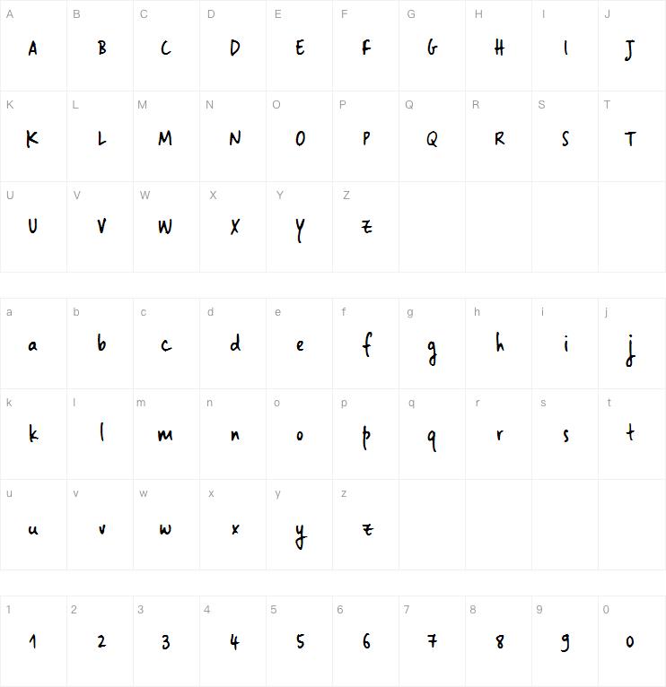 Landslide Sample字体