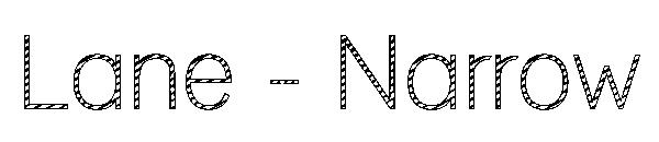 Lane - Narrow字体