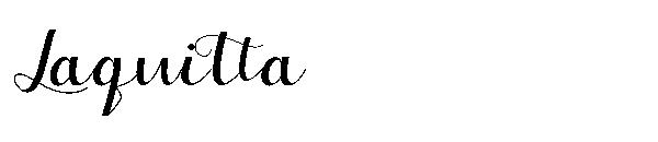 Laquitta字体
