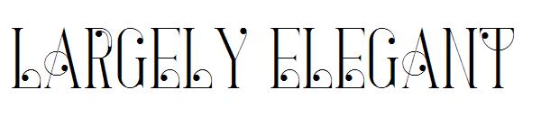 Largely Elegant字体