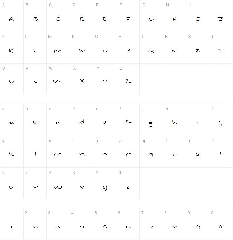 Late Night * Love Notes字体