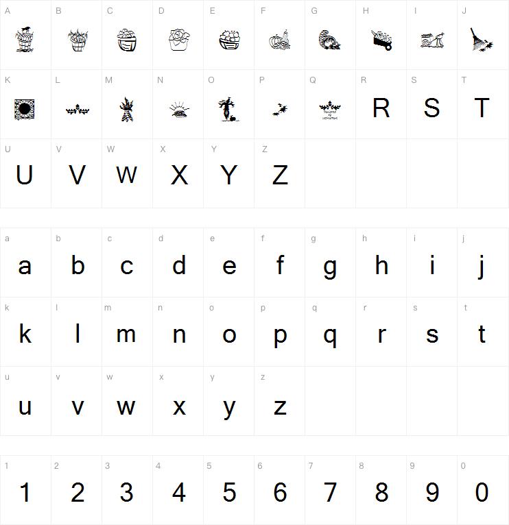 LCR Autumn Harvest Dings字体