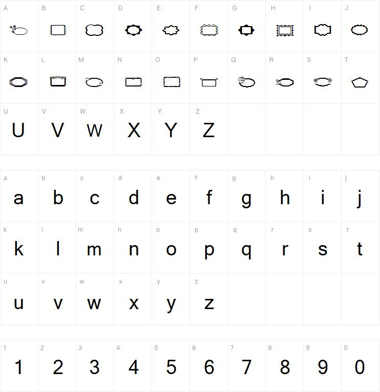 LCR FunFrames字体