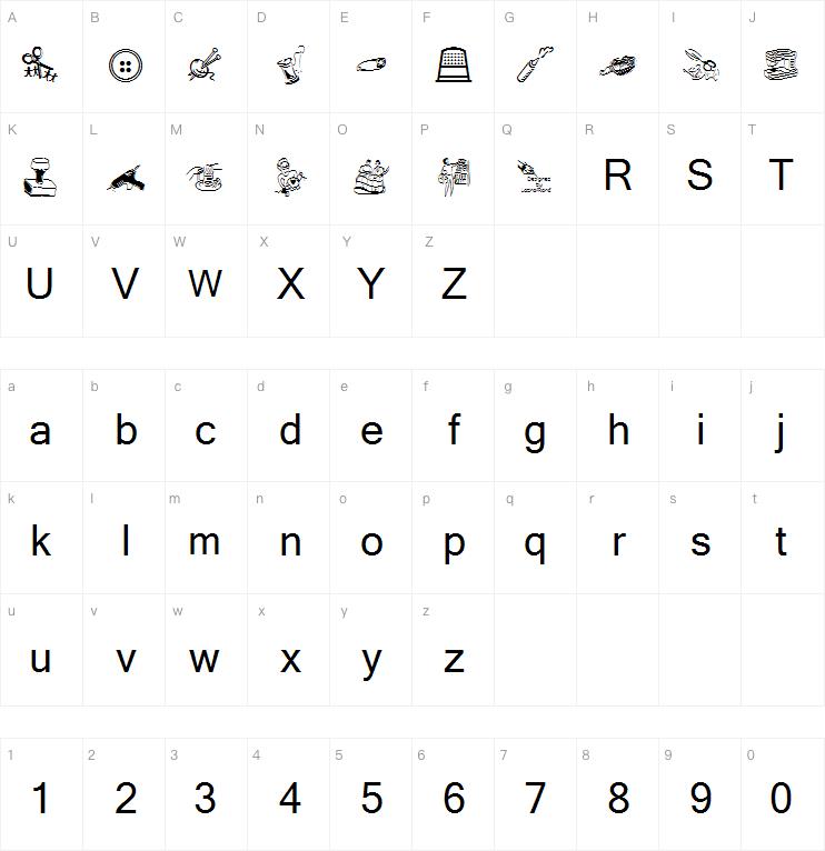 LCR Lesley's Crafts字体