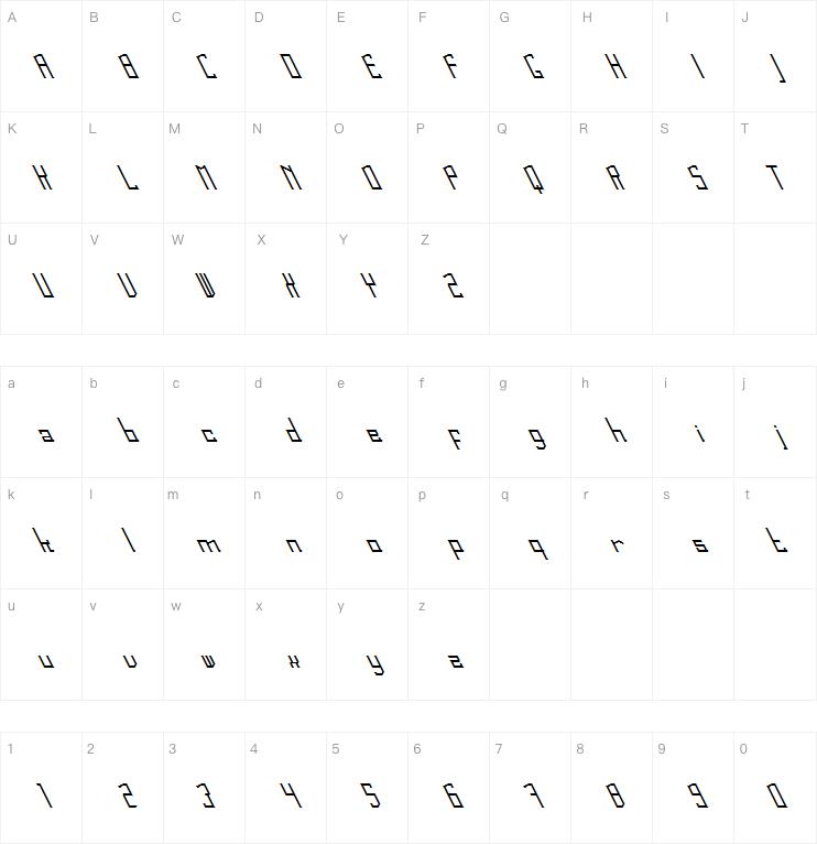 Leftleaning 字体