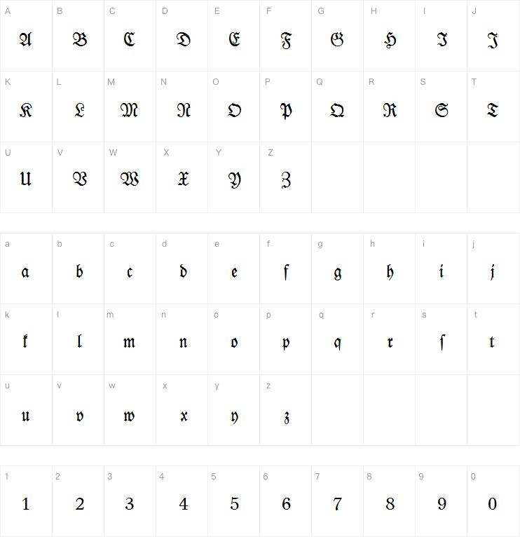 Leipzig Fraktur字体