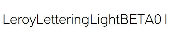 LeroyLetteringLightBETA01字体