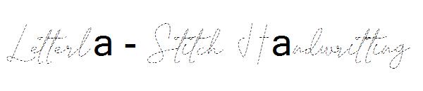 Letterla - Stitch字体 Handwritting