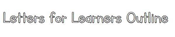 Letters for Learners Outline字体