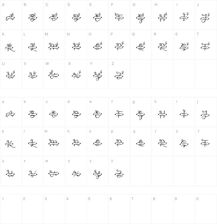 Levina Monogram字体