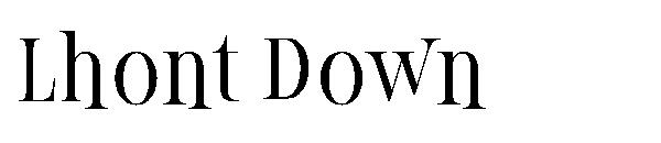Lhont Down字体