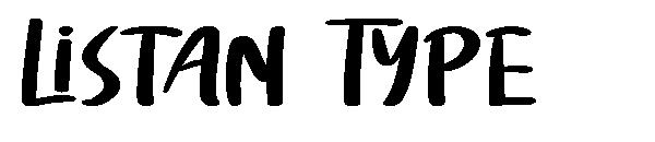 Listan Type字体