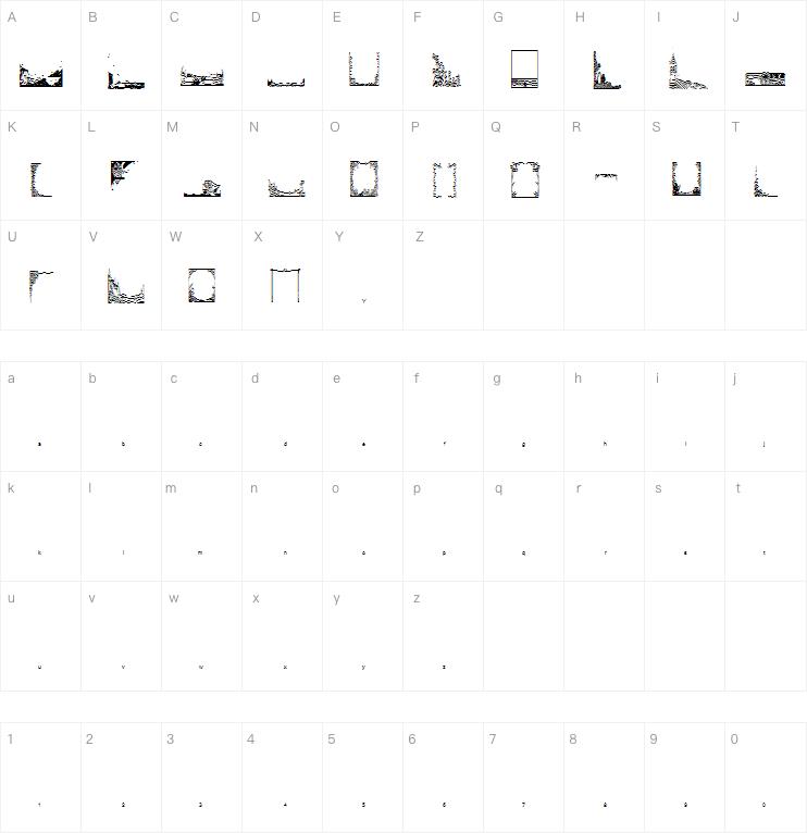 LM Nature Borders字体