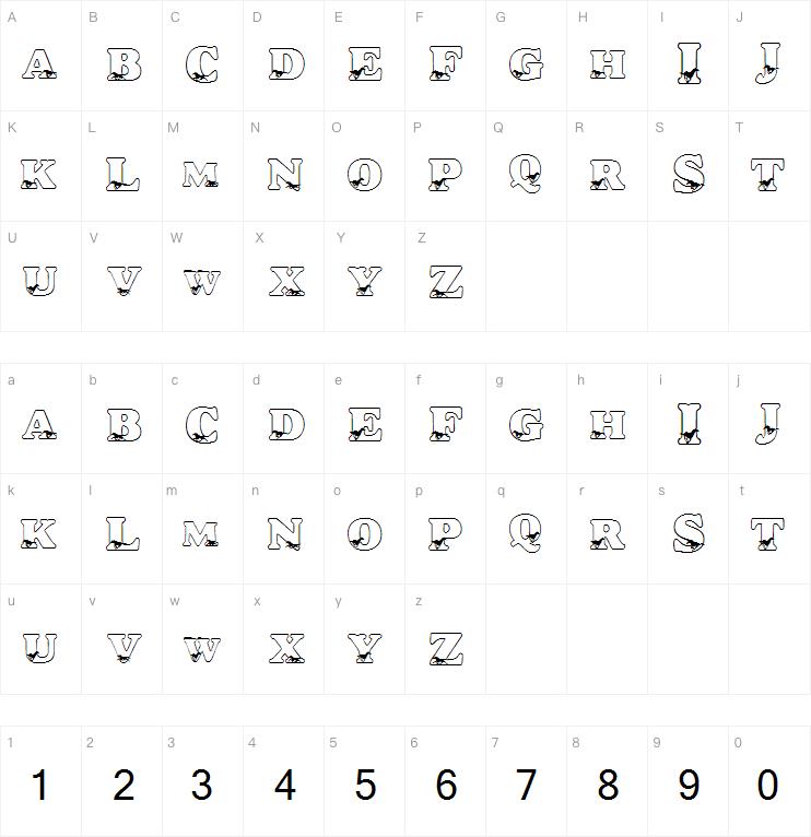 LMS Alicia's Horses字体