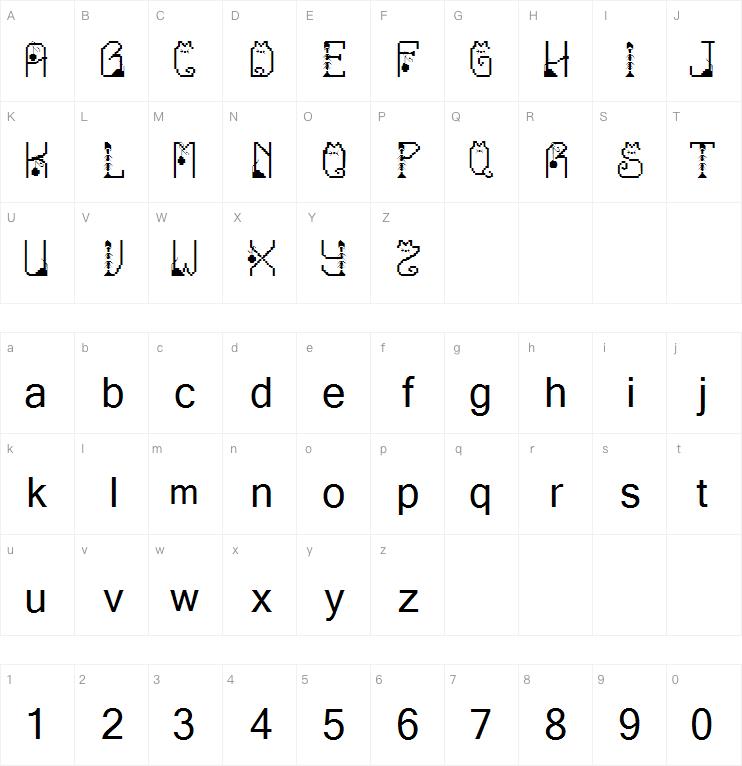 LMS Cat Treats字体