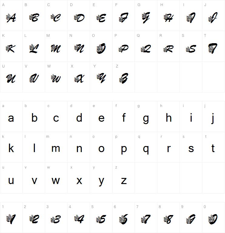 LMS Hogle Zoo Flutterbys字体