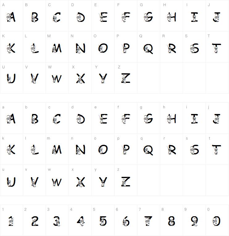 LMS Hundred Acre Halloween字体