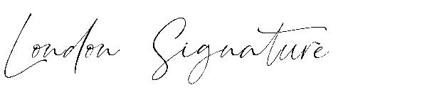 London Signature字体