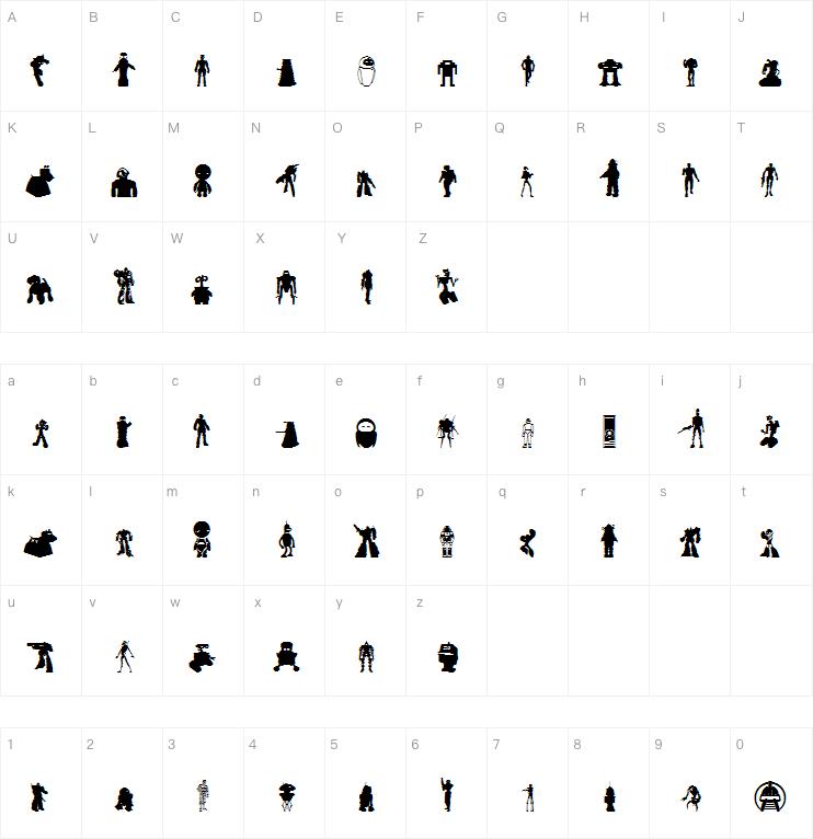 Look sir droids字体