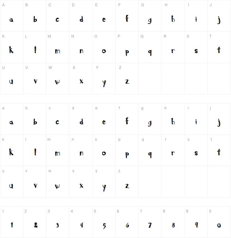 Lost In Lowercase字体